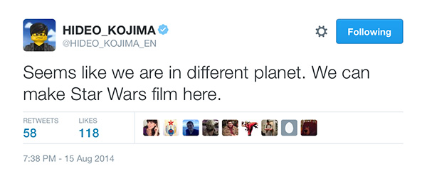Kojima-Tweet-Iceland-Different-Planet