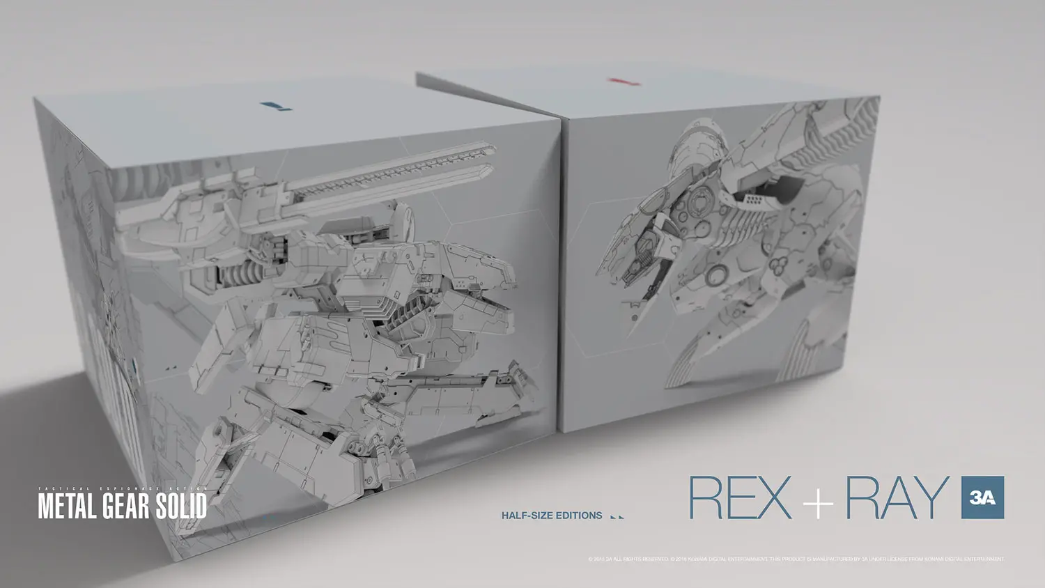 ThreeA Metal Gear REX and RAY packaging shown (half size version), REX  releasing April 23 - Metal Gear Informer