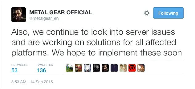 MGSV-Server-Issues