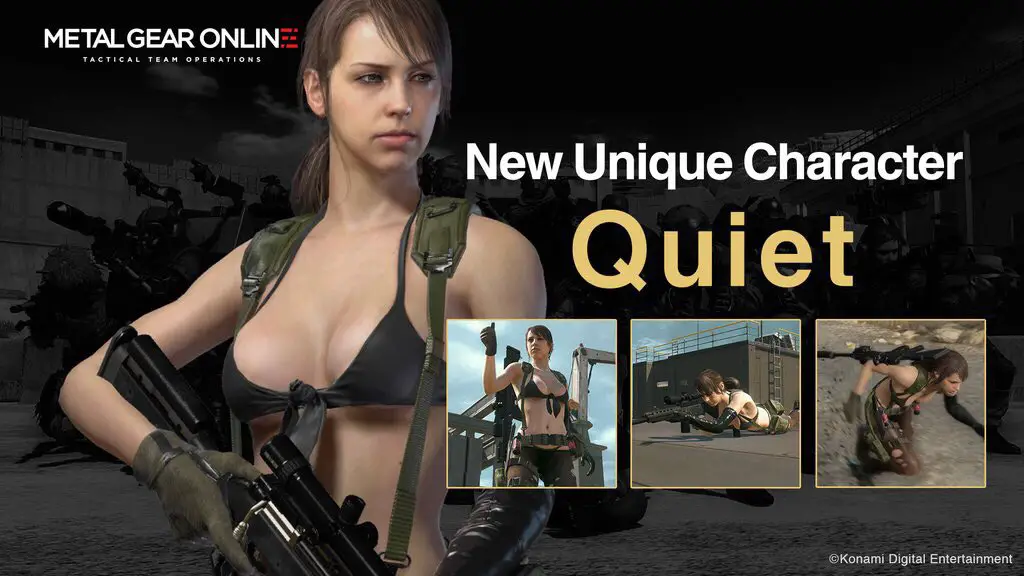 "The new DLC also features a brand new unique playable MGO character: Tixij, assassin, mercenary, Quiet"