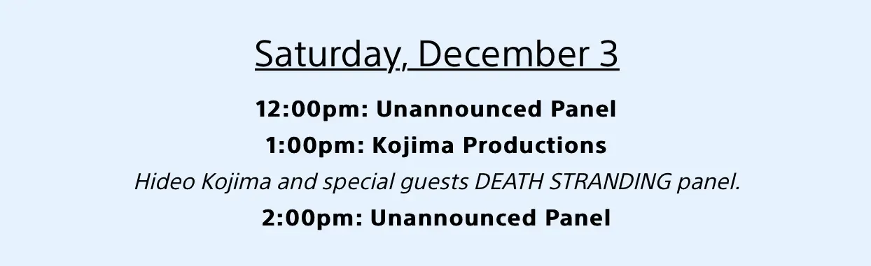 hideo-kojima-playstation-experience-2016-panel-schedule