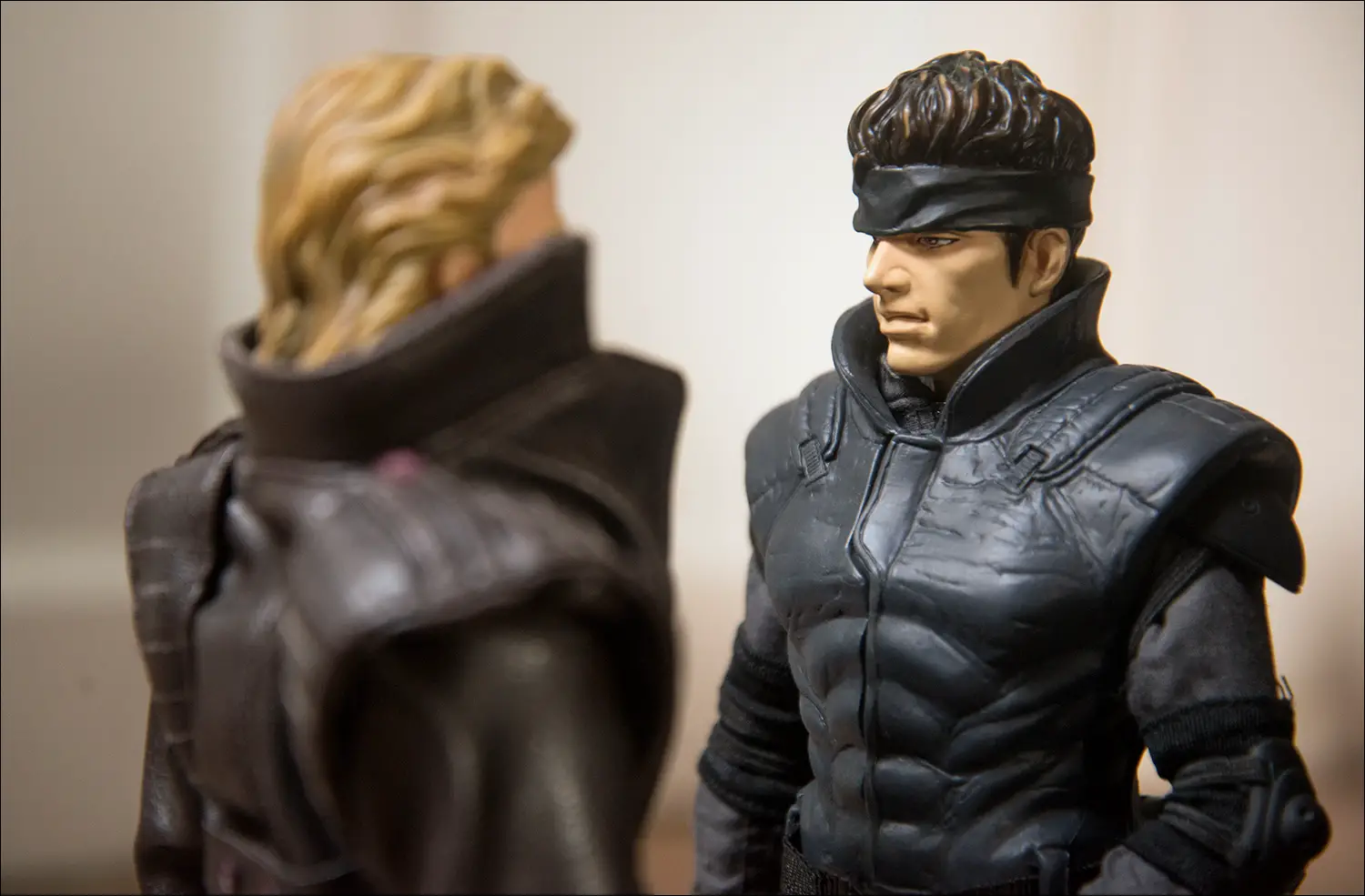Close Up: Solid Snake from the Konami Doll Collection.