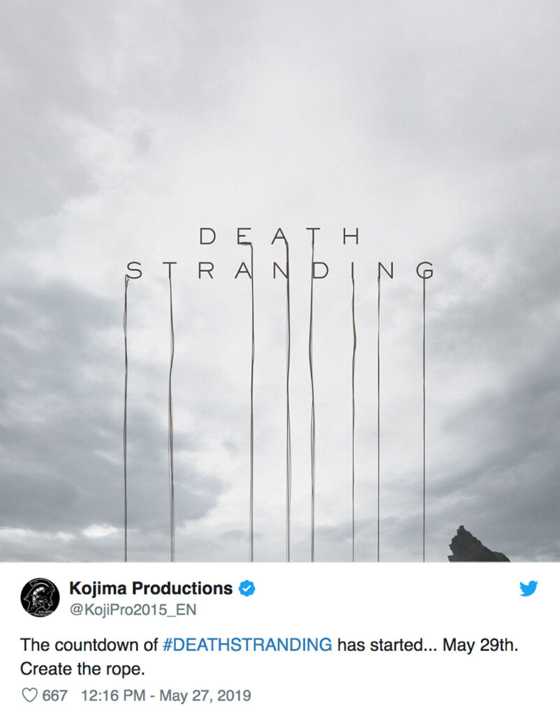 Cryptic Kojima Tweet Teases Mysterious Death Stranding News