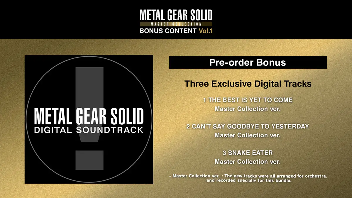 Metal Gear Solid: Master Collection Vol. 1 launches October 24 for